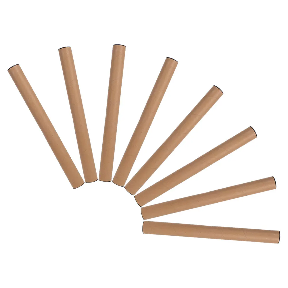 

8pcs Kraft Paper Tubes for Mailing Artwork Carrying Drawing Shipping Packaging Material Poster Storage Roll Paper Tube Space