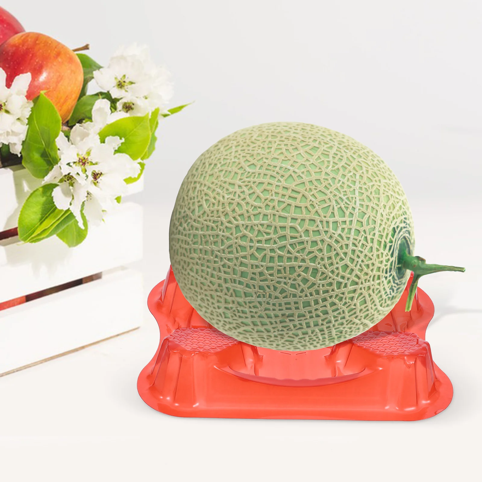 

80pcs Hami Melon Tray Square Plastic Cantaloupe Support Agricultural Garden AntiRot Fruit Tray Durable Environmental Friendly