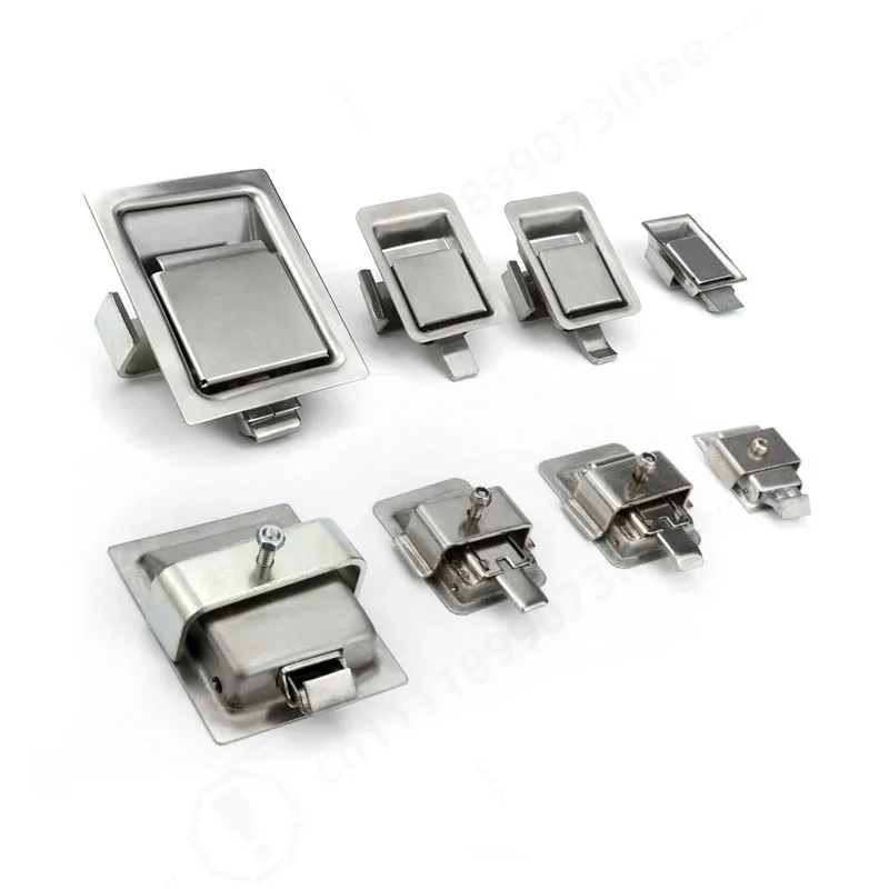 Stainless Steel 304 and Iron Small Panel Lock Hasp Cabinet Chassis Equipment Engineering Vehicles Panel Latch Car Lock