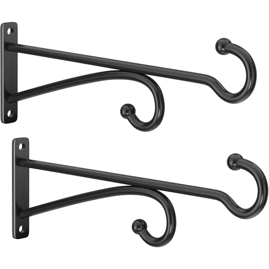 

10 Plant Hanger Hook Outdoor Indoor Planter Hooks for Hanging Plants Plant Wall Hooks Brackets for Hanging Plants Baskets Wind