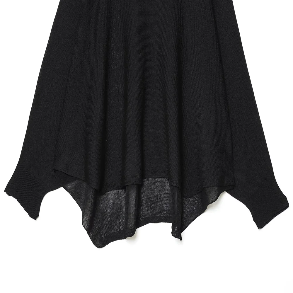 Novas roupas femininas de outono com design de estilo europeu e americano, suéter de malha de agulha plana elegante