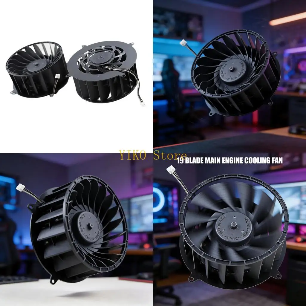 K32C High Performances Internal Cooling Fan Replacement For CFI-70XX CFI-7000 CFI-7021 Game Console Featuring 19 Blade Design