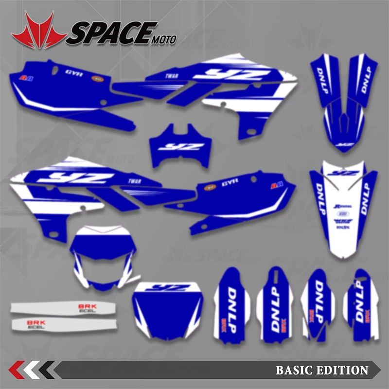 SPACE Motorcycle Graphics Decal Kits For Yamaha YZF250 2019-2023 YZF450 2018-2022 WRF450 2019-2022 WRF250 2020-2023