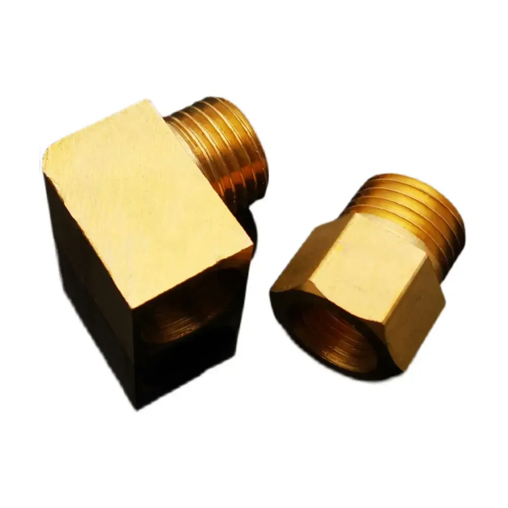 M8 M10 M12 M14 Pitch 1mm 1/8" 1/4" BSP Male Female Brass Straght Elbow 90 Degree Pipe Fitting Connector Water Gas Oil