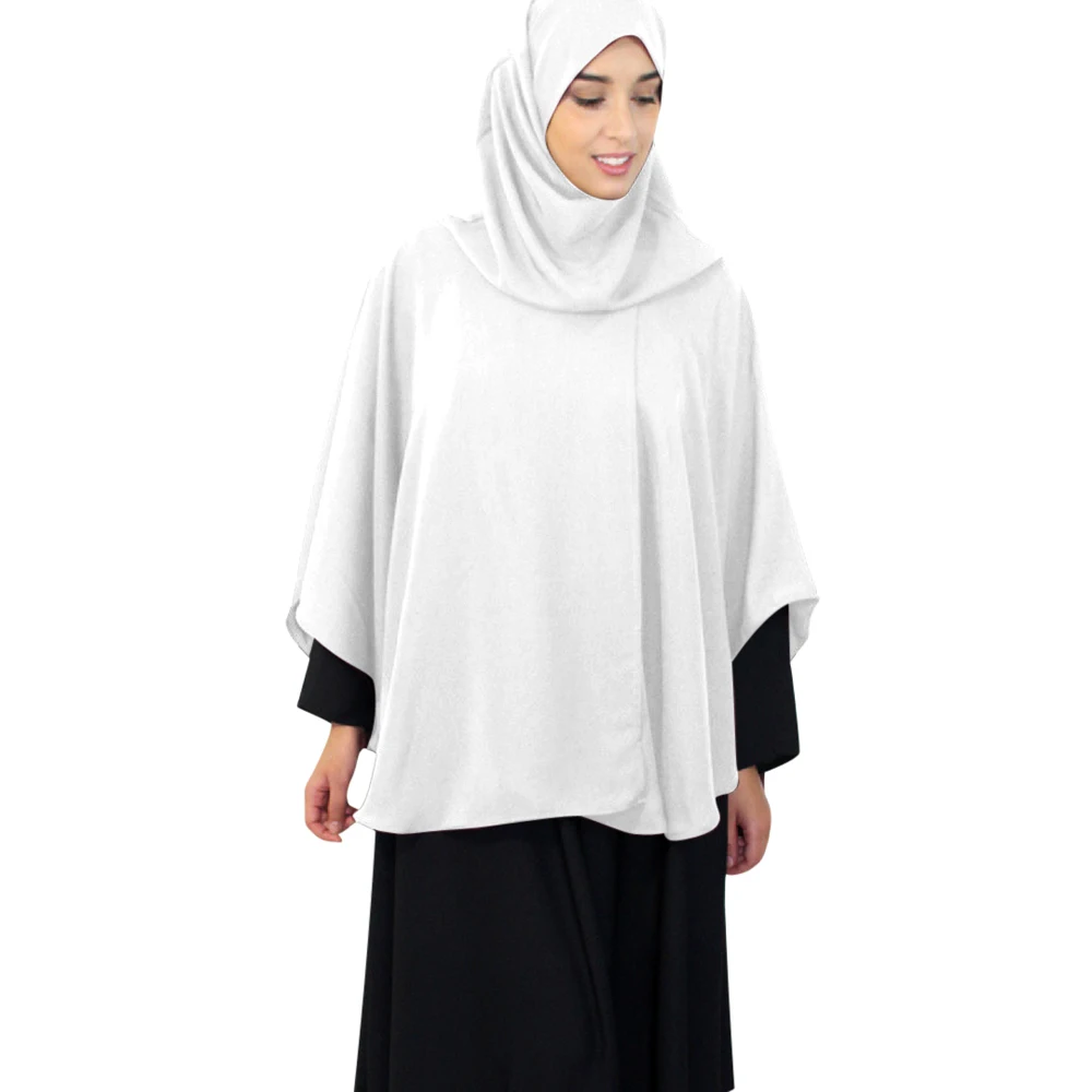 

Eid Hooded Abaya Muslim Women Long Khimar Abayas Prayer Grament Burqa Islam Overhead Hijab Turkey Arab Kaftan Clothing Ramadan