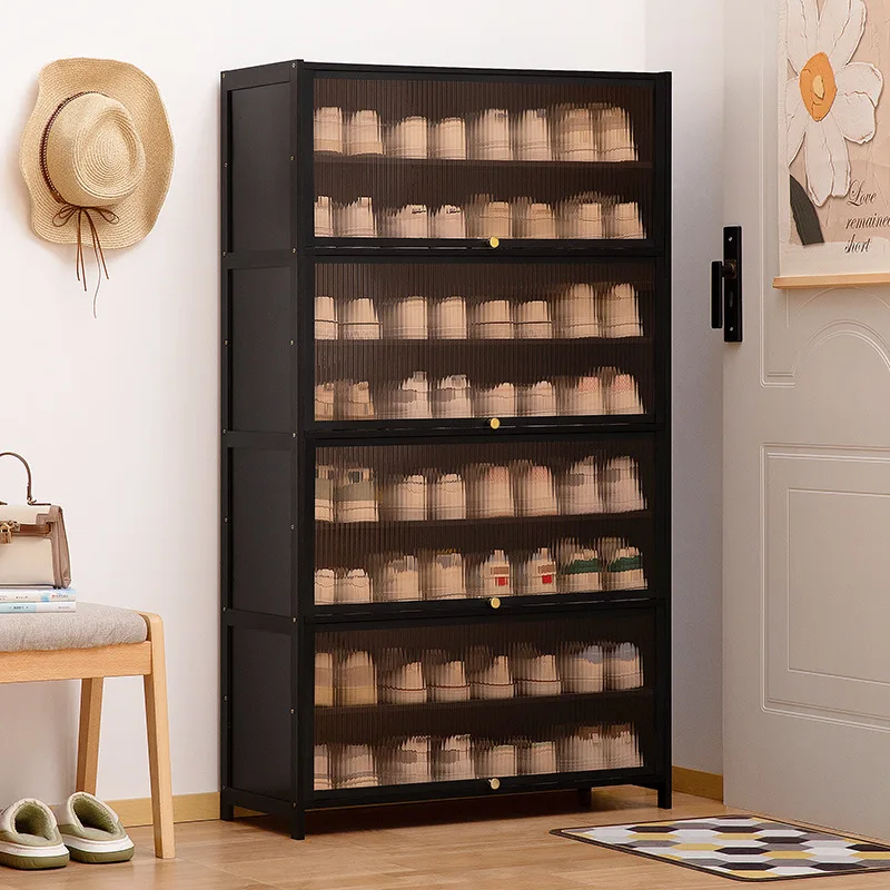 Door shoe cabinet high vertical entry cabinet integrated door corridor with extremely narrow household shoe rack multi-layer wit