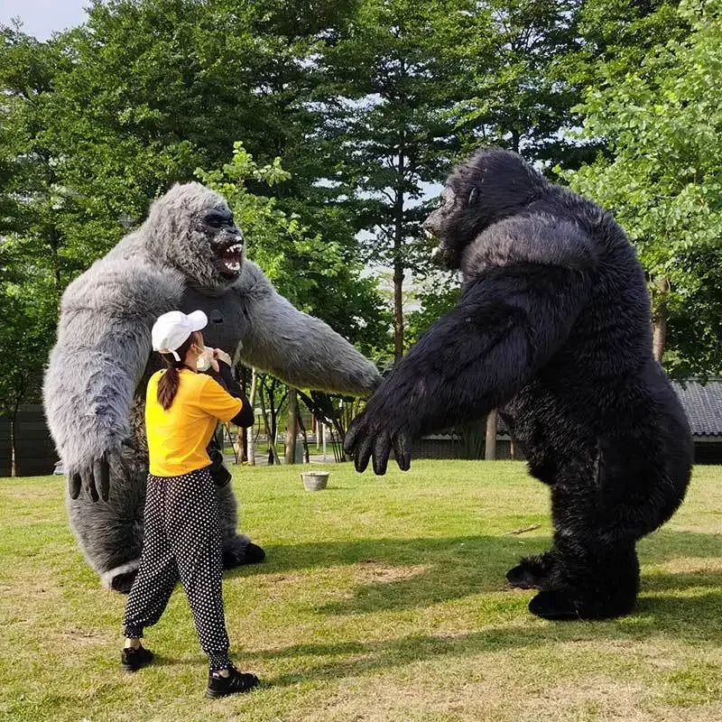 260cm Lagre Gorilla gonfiabile King Kong personaggio dei cartoni animati mascotte Costume cerimonia pubblicitaria Fancy Dress Party Animal carnival