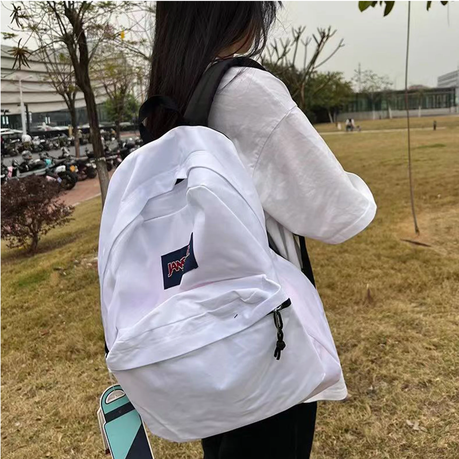 2026 New Couple Casual Backpack Soft Shoulder Canvas Anti-Tear Waterproof Youth School Bag Trendy Leisure Backpack