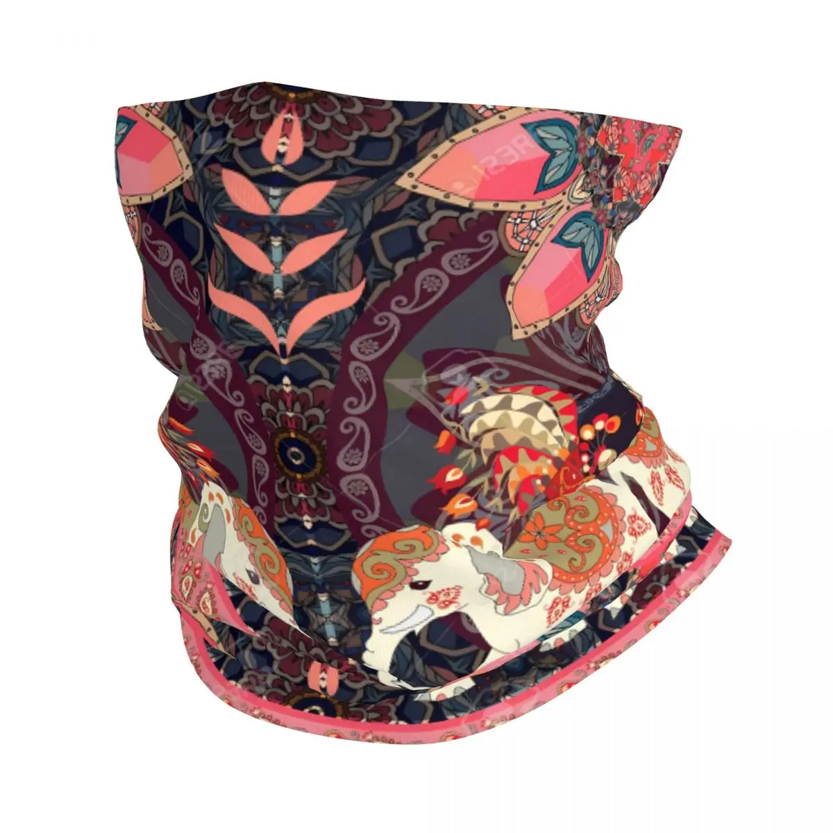 Elephant Scarf Neckerchief Neck Face Mask Polyester