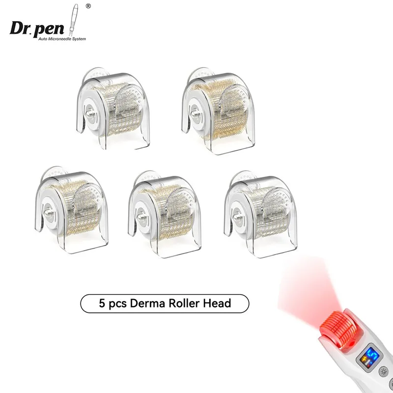 

5pcs Dr. pen Bio Roller G5 Microneedle Roller Head Replaceable 540 Titanium Derma Roller Needle Original Disposable Needles