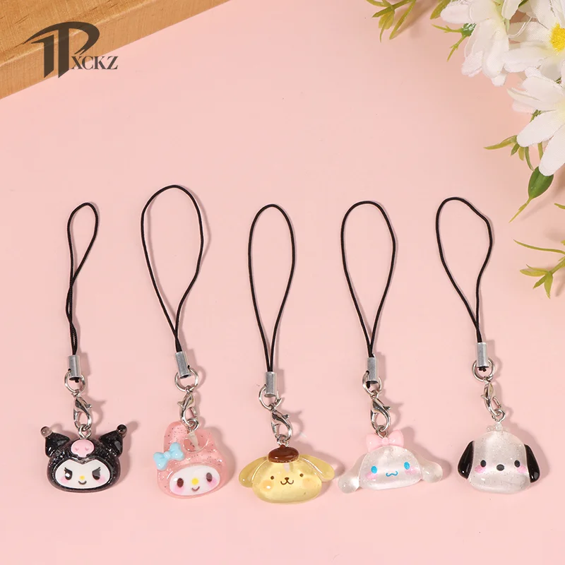 

Kawaii Cartoon Anime Kuromi Mobile Phone Lanyard Melody Phone Straps Keychain Cute Bags Pendant For Girls Gift