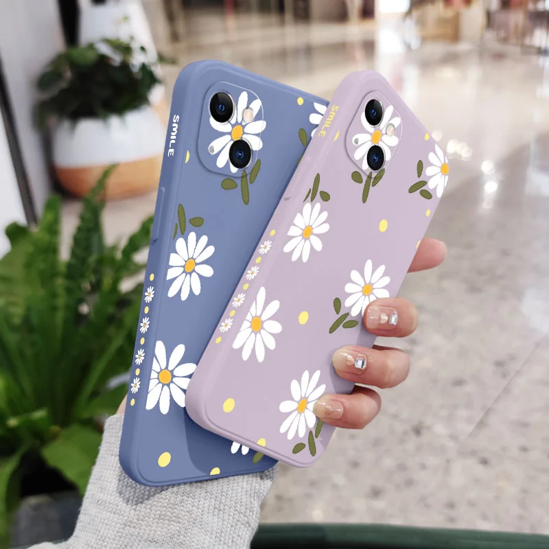 Chrysanthemum Phone Case For iPhone 16 15 14 13 12 11 Pro Max Mini X XR XS MAX Plus Cover