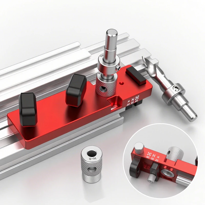 Countersunk Tapping Drilling Locator for M6 M8 Aluminum Profile Universal 20 30 40 Series Punching Threading Auxiliary Tool