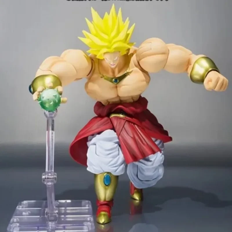 Original bandai s. h.figuarts dragon ball z figur anime shf exklusive action figur super saiyan broly modell puppen spielzeug geschenk