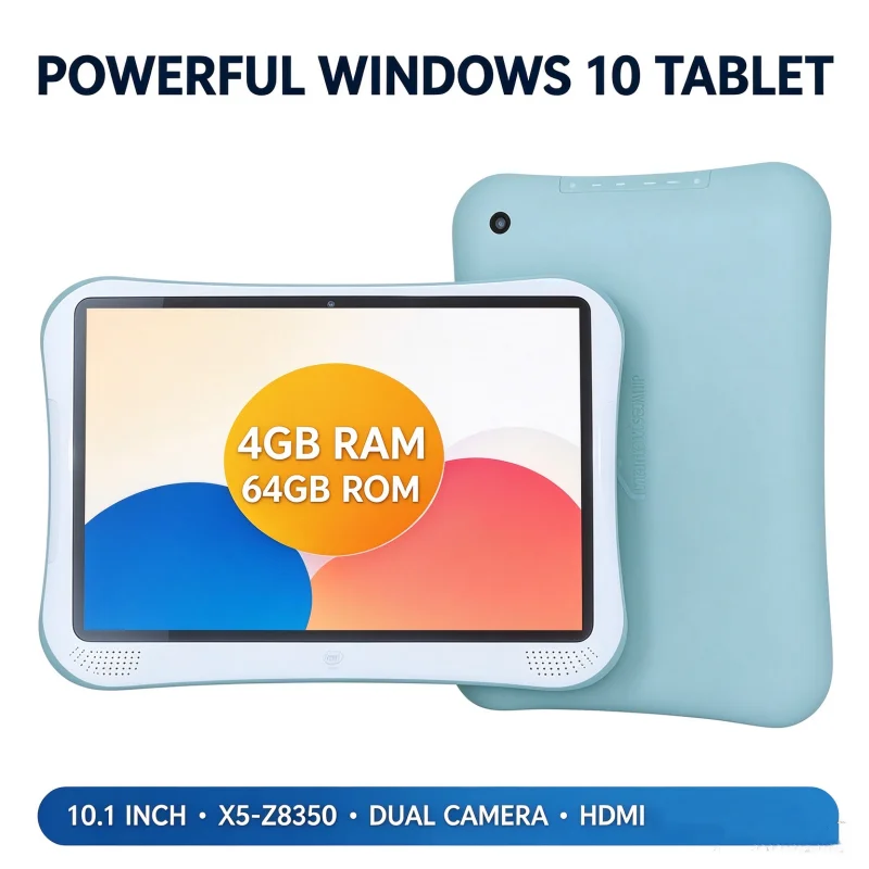 10.1 INCH 4GB RAM 64GB ROM 64-Bit Q1 Tablet PC Windows 10 Tablet PC 1280 X 800 IPS WiFi Mini HDMI-Compatible Quad Core