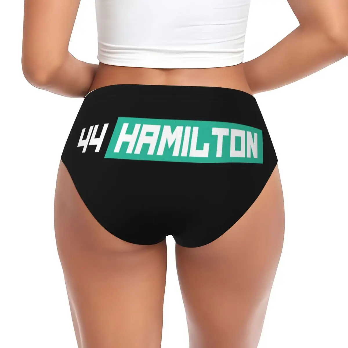 Custom HAM Hamiltons 44 Briefs Underwear Women Breathable Stretch Sport Car Driver Racing Panties