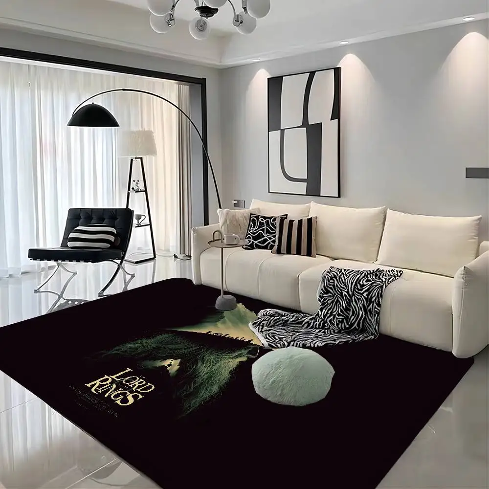 The L-Lord of the R-Rings Hallway Carpet Non-Slip Laundry Room Mat Laundry Decor Balcony Child Living Room Bedside Area Rugs