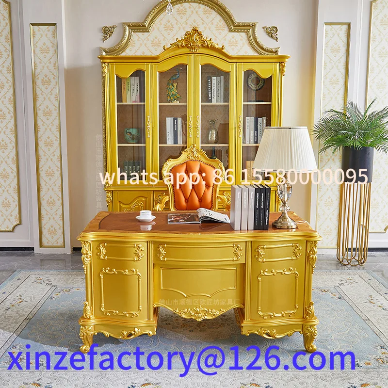 

Customizable European Desk Wood Parquet French