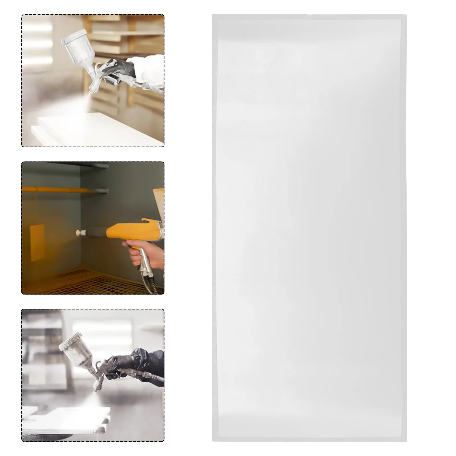 

6pcs Sandblast Protection Film 23X11" Adhesive Lens Cover For Sandblasting Cabinet Clear Visibility Replacement Protector