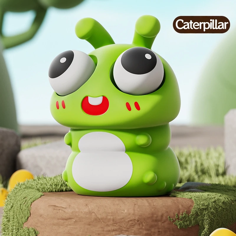 Pop Eye Squeeze Stress Relief Toys Cartoon Insects Fruits Vegetables Portable Calming Fidget Toys Eyeball Bouncing Toy Gifts