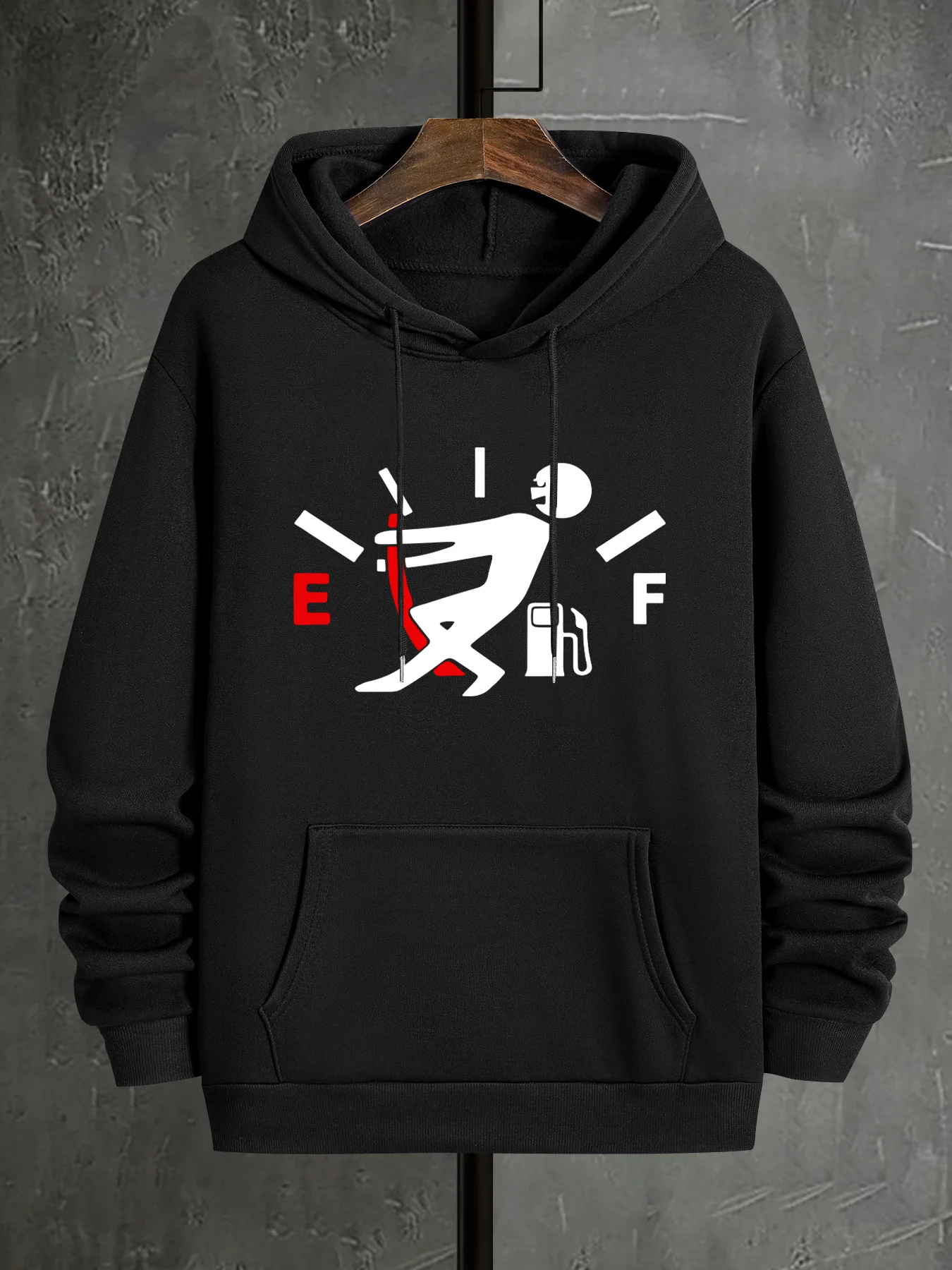 قميص رجالي كاجوال بغطاء للرأس بنمط هندسي مع جيوب، مناسب للأنشطة الربيعية والخريف والخارجية #1