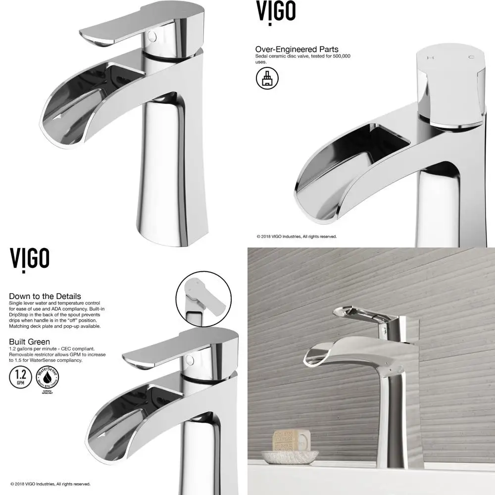 7 Inch Single Handle Bathroom Faucet in Chrome Finish - Modern Single-Hole Sink Mixer with Sleek Design for Home Remodeling