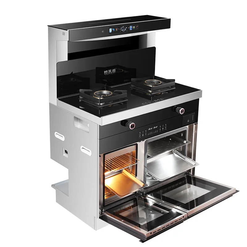 

Integrated Cooker Steaming and Baking Stove Kitchen Range Hood Disinfection Cabinet Steaming and Baking Oven Bottom Exhaust