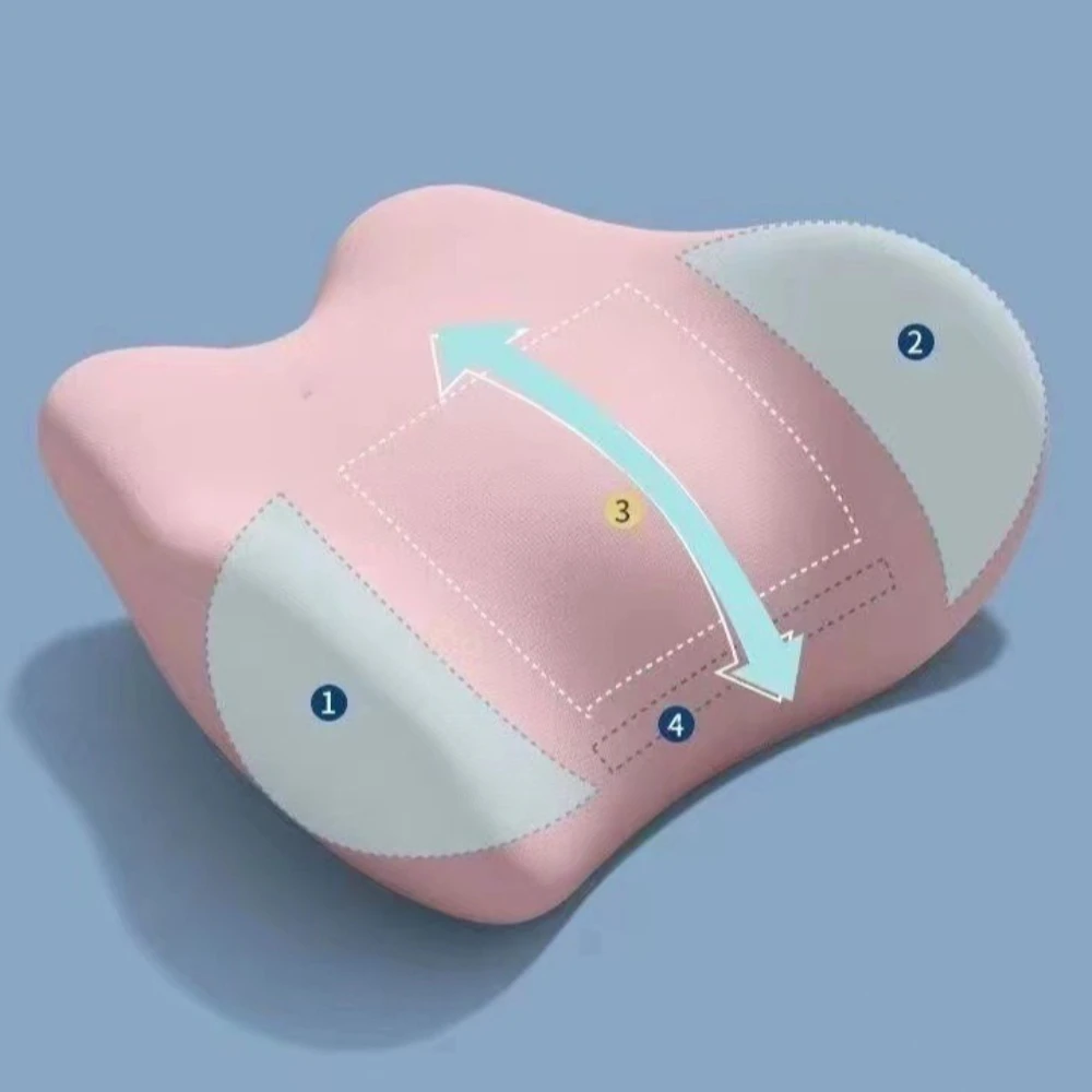 وسادة الرأس والرقبة رغوة الذاكرة النوم وسادة قطنية مسند رأس السيارة كرسي داعم للفقرات القطنية وسادة كرسي مريحة مسند الظهر