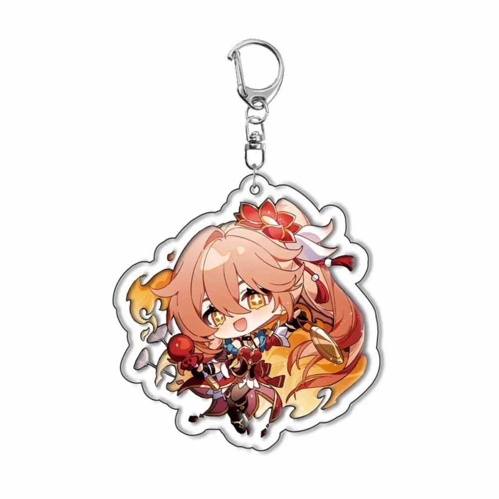 Game Honkai: Star Rail Elysia Acrylic Keychain Backpack Keyring Pendant March 7th Himeko Decorative Accessories Ornament Gifts