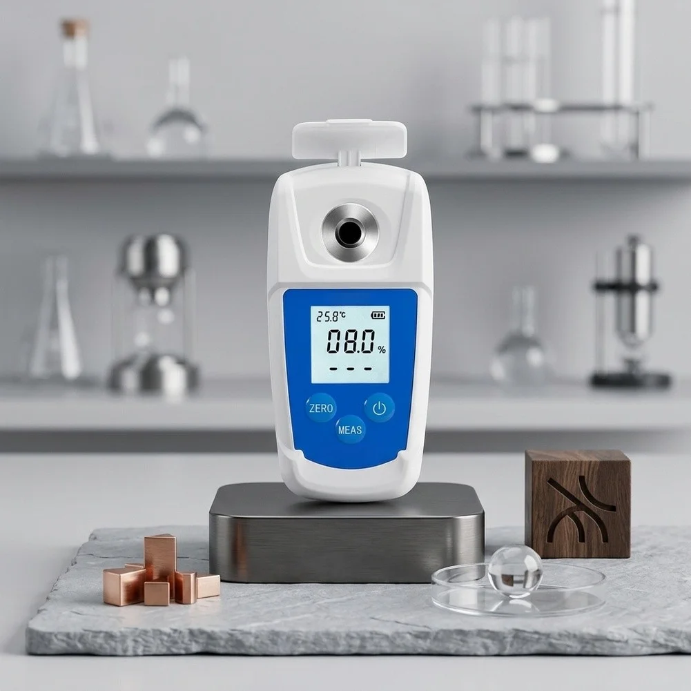 1pc Portable Digital Refractometer Handheld For Brix Meter For Accurate Measurement For Juices Other Liquids