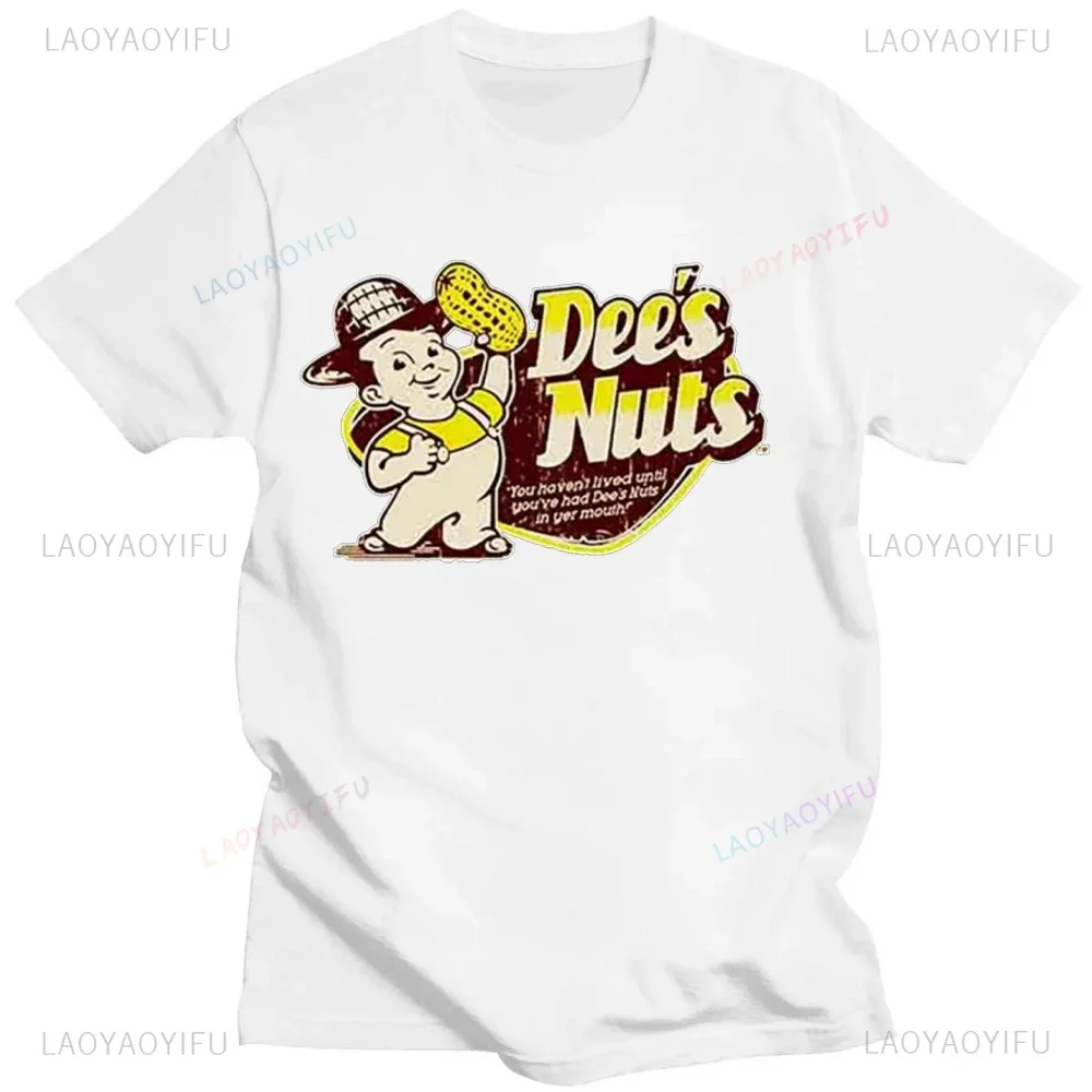 مضحك ريترو ديز المكسرات شعار تي شيرت عالية الجودة قصيرة الأكمام منقوشة متعة الرجال المحملة الشارع موضة في الهواء الطلق تنفس Camisetas