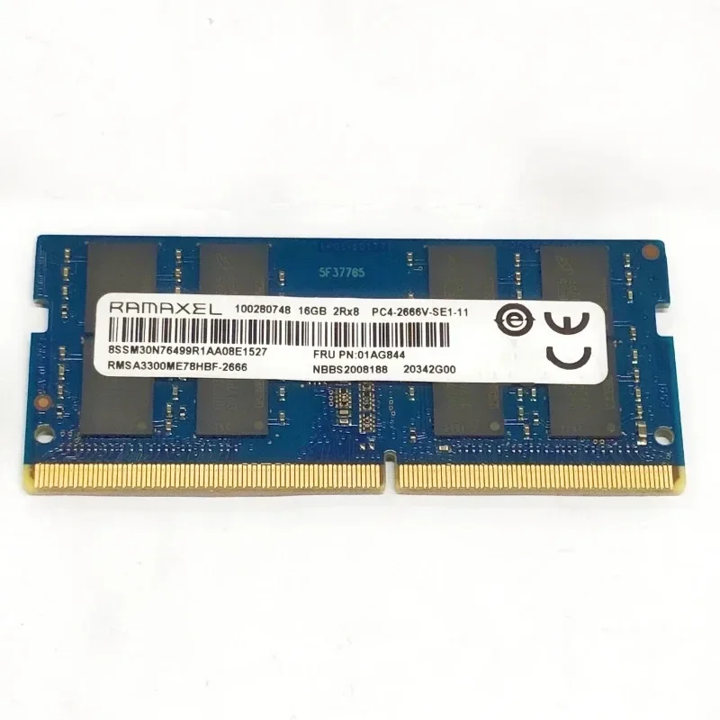 A + RAMAXEL RAMS DDR4 16GB 2666MHz Memoria para ordenador portátil ddr4 16GB 2RX8 PC4-2666V-SEE-11 SODIMM Memoria para portátil 1,2 v