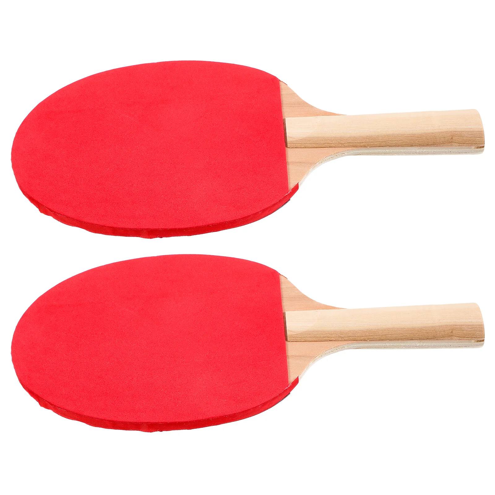

1 Pair Portable Lightweight Wooden Table Tennis Racket Comfortable Grip Sturdy Bat For Adults Outdoor Sports