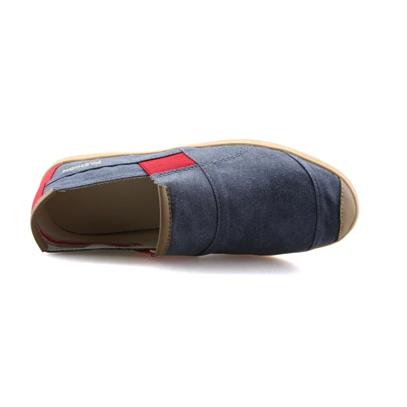 Fashion Canvas Shoes Men Lazy Youth Slip-on Walking Sneakers Mens Luxury Brand Casual Shoes Big Size 36 Canvas Driving Loafers