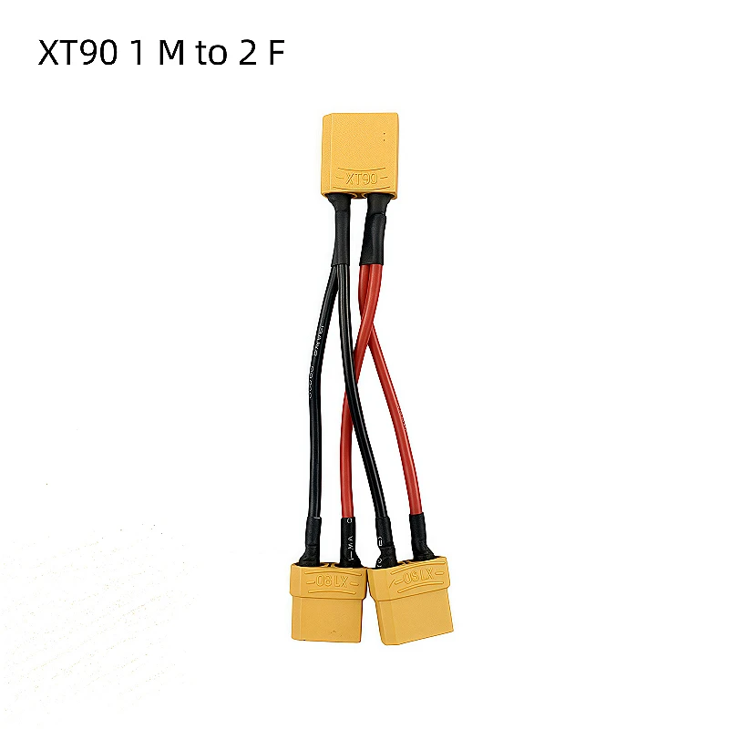 XT90 1.2 병렬 케이블 1회전 2 여성형 XT90 모델 항공기 드론 전원 공급 충전 플러그