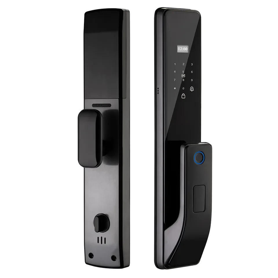 Serrures de porte intelligentes numériques électriques automatiques Tuya avec contrôle Wi-Fi, clés e