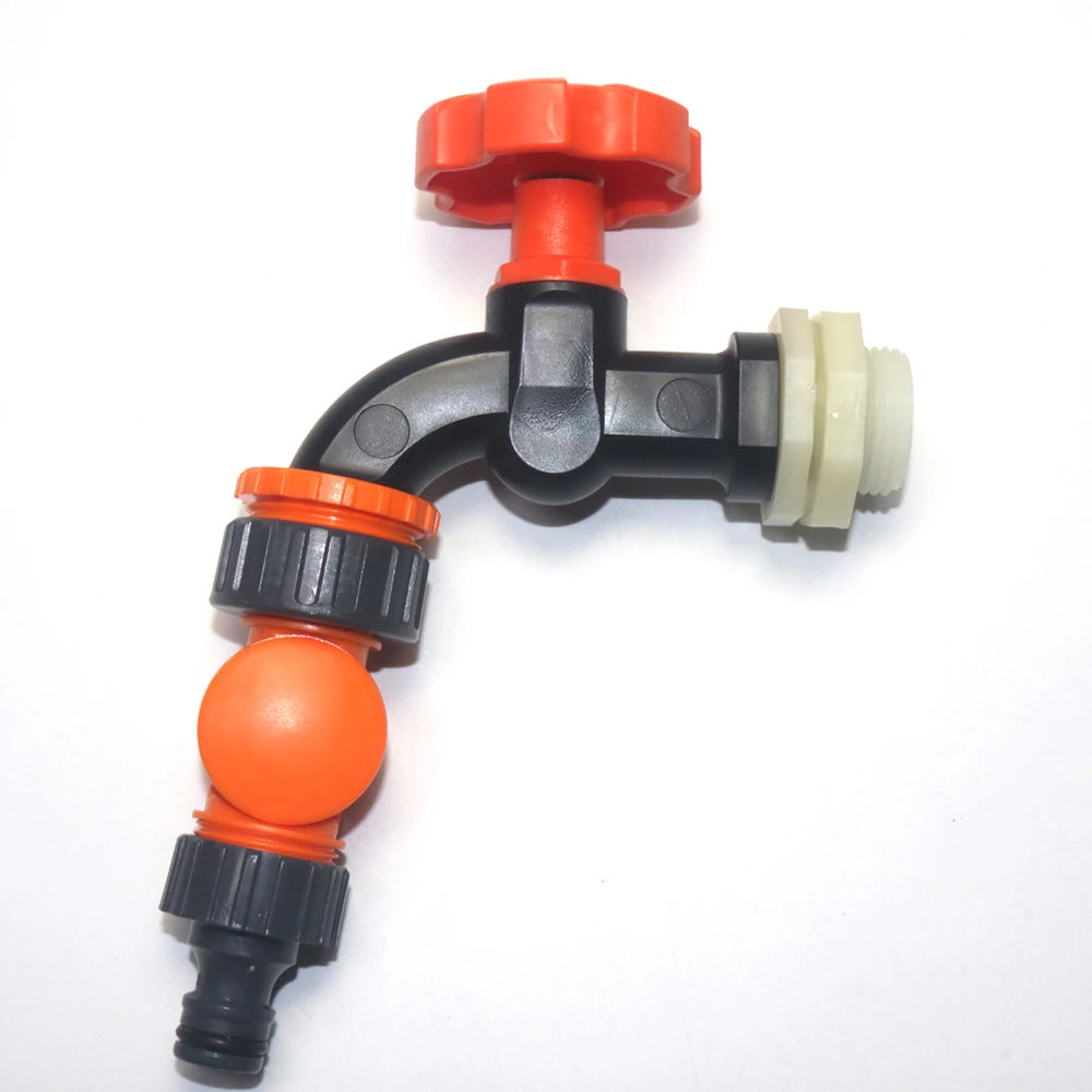 Garden hose connector faucet adapter suitable for 1 3/4 inch hose plastic snap lock quick connection for watering and irrigating