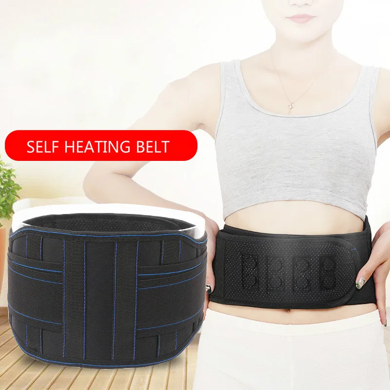 2022 Self-heating Magnetic Therapy Lumbar Belt Lower Back Support Brace Waist Pain Belt Abdomen Keep Warmer Tourmaline Products