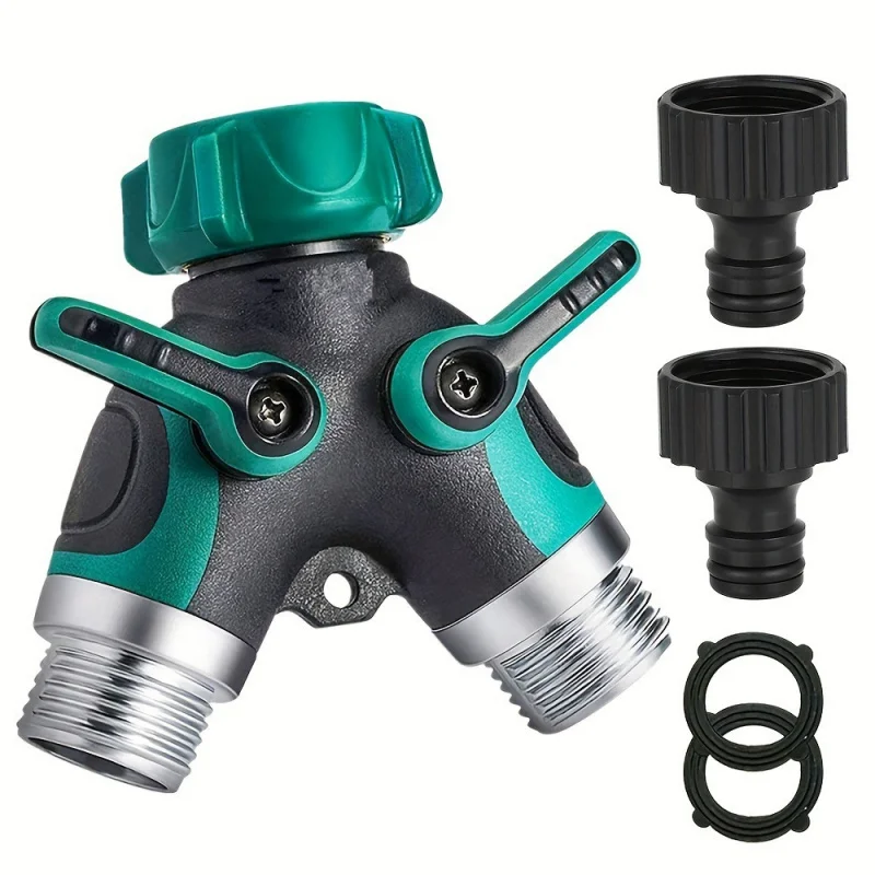 Garden Hose Distributor Adjustable，Belt 3 Adjustable Control Valve 、Water Pipe Diverter Y Valve