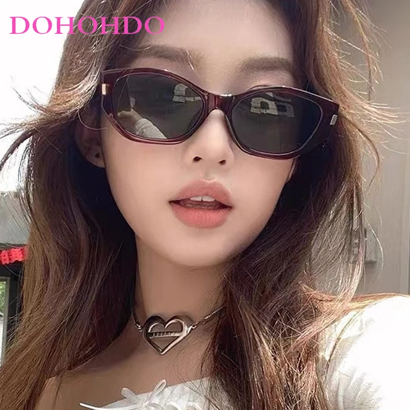 2025 البيضاوي الفاخرة العلامة التجارية تصميم نظارات شمسية كلاسيكية للنساء والرجال خمر عين القط النظارات الشمسية UV400 حماية الصيف نظارات شمسية