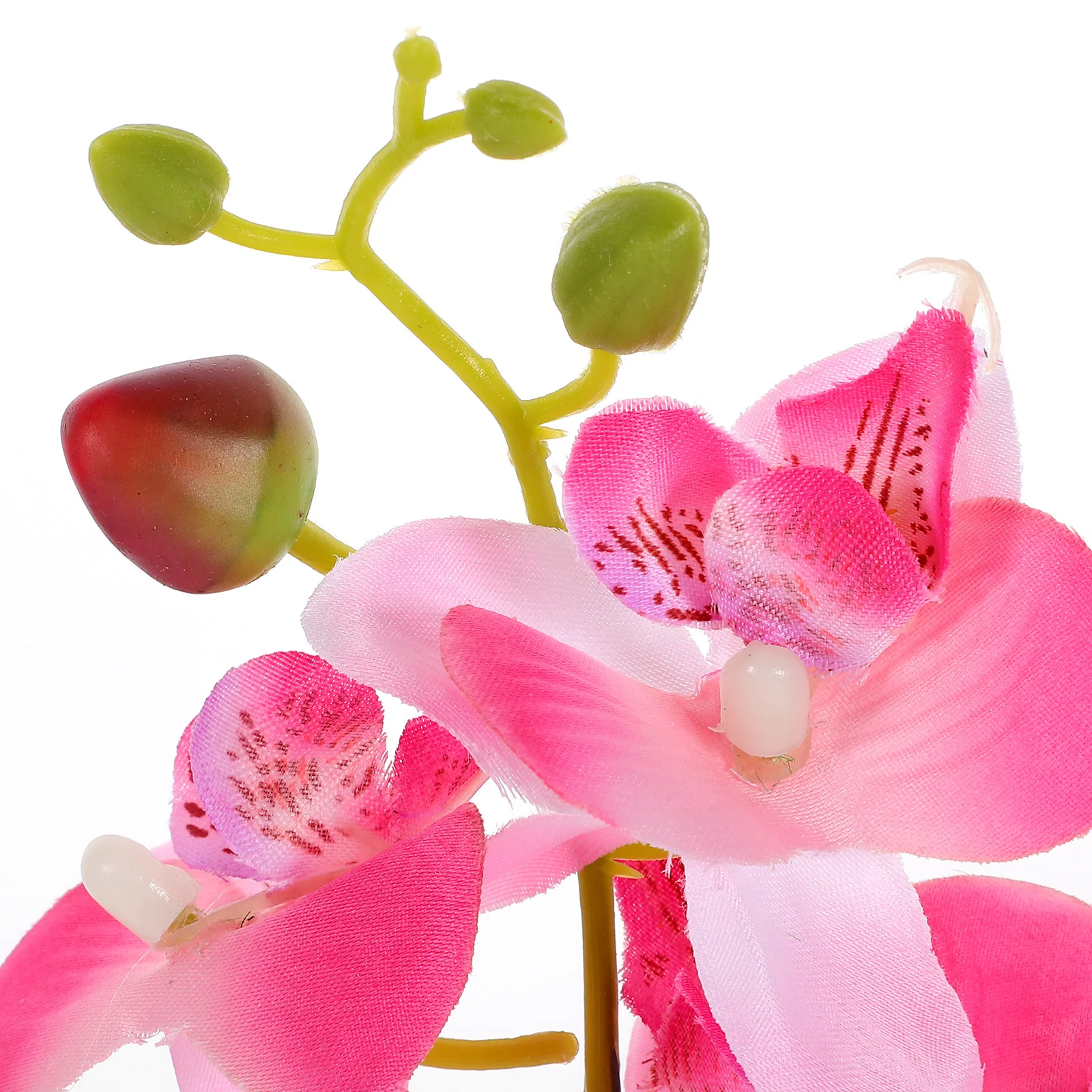 

Artificial Moth Orchid Bonsai Desktop Faux Potted Flower Simulation Plant Decoration Lightweight Portable for Office Bedroom