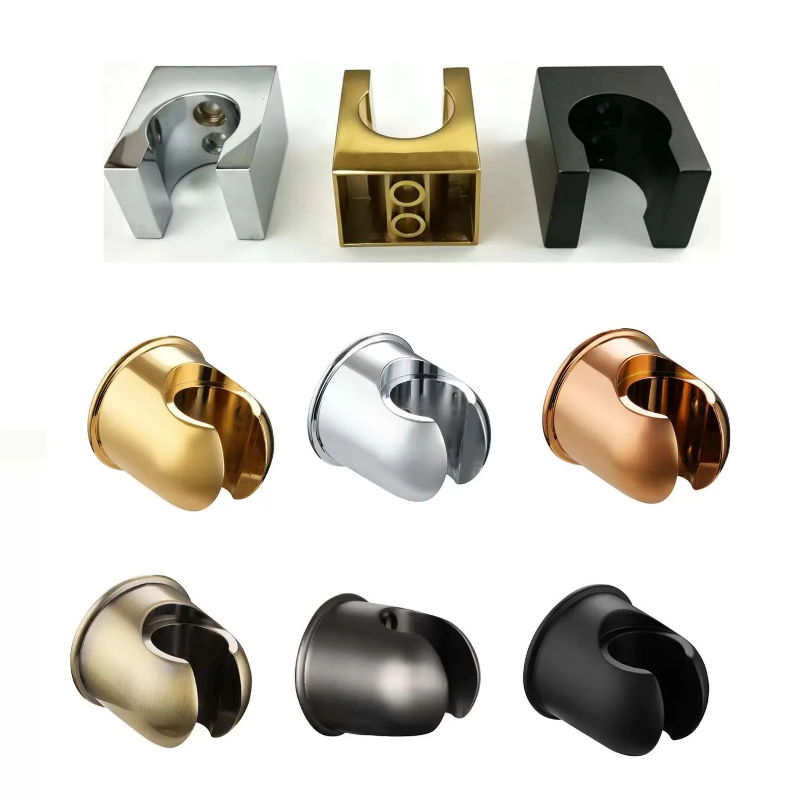 golden color zinc alloy bidet shower holder, shower mounting brackets