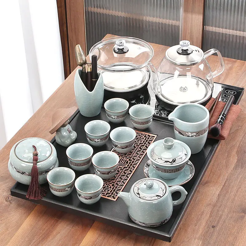 

Small Trinket Tea Tray Ceramic Decorative Accessories Ceremony Hospitality Tea Tray Drainage Pot Bandejas Home Decorationgs