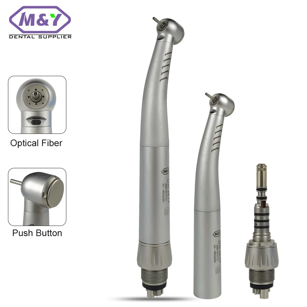 

Dental LED Fiber Optic High Speed Handpiece Quick Coupling Coupler fit KAVO push button Standard torque head air turbine tools