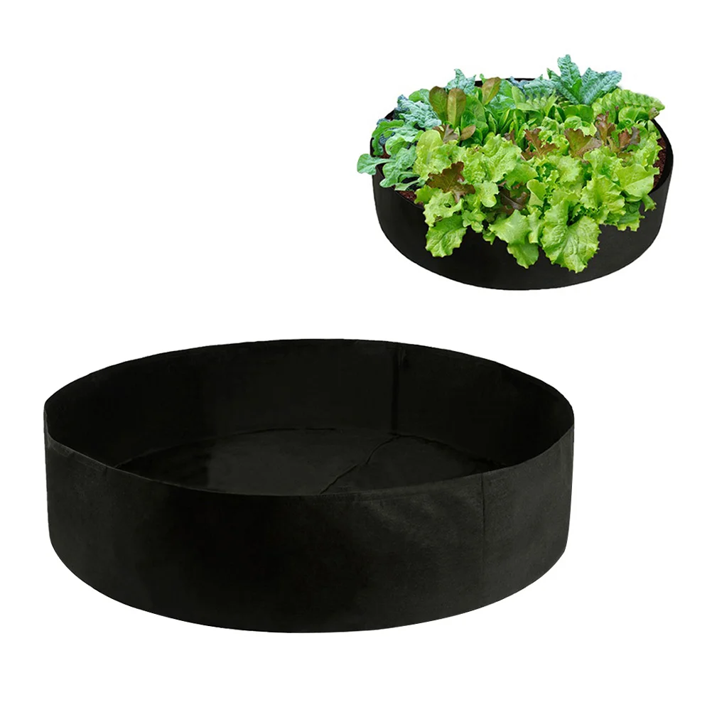 1PC Felt Planting Bag Round Planting Pouch Practical Gardening Bag Portable Garden Plants Cultivation Bag for