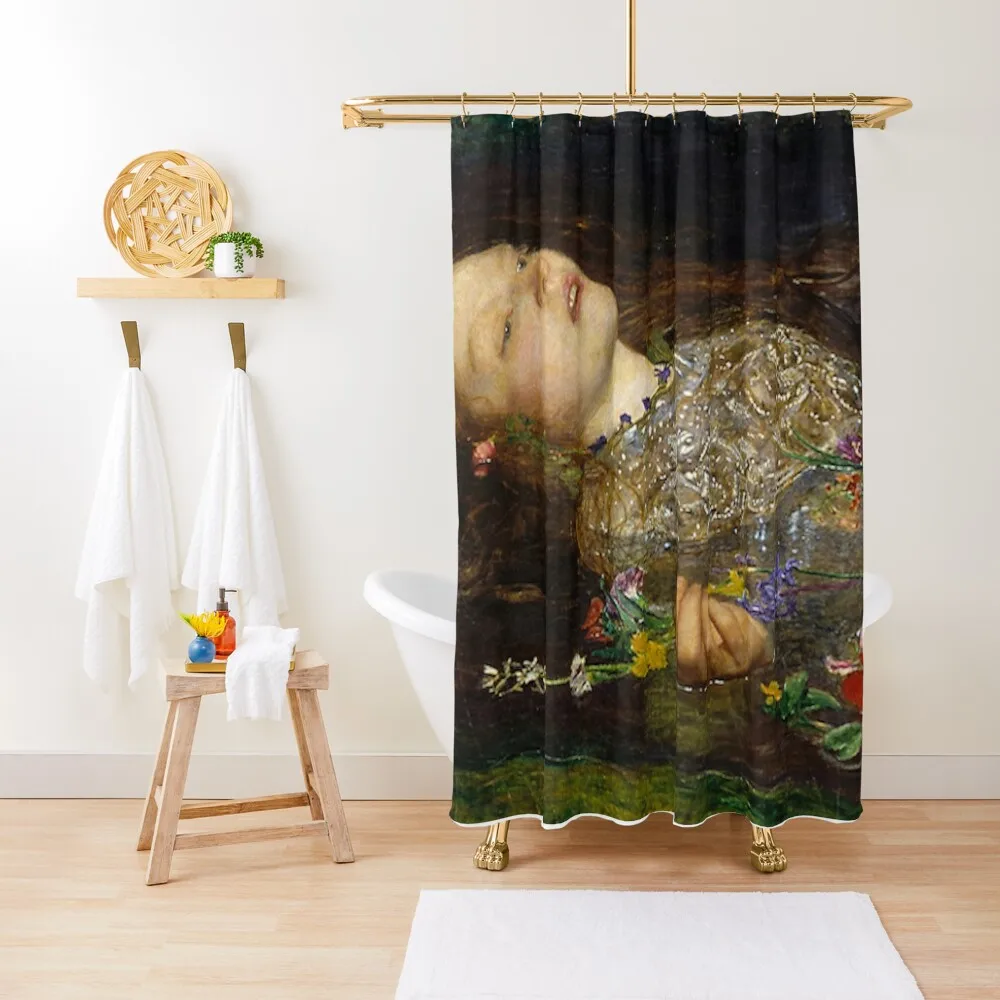 

OPHELIA - JOHN EVERETT MILLAIS Shower Curtain Toilet Accessories Bathroom Shower Bathroom Modern Showers For Bathroom Curtain