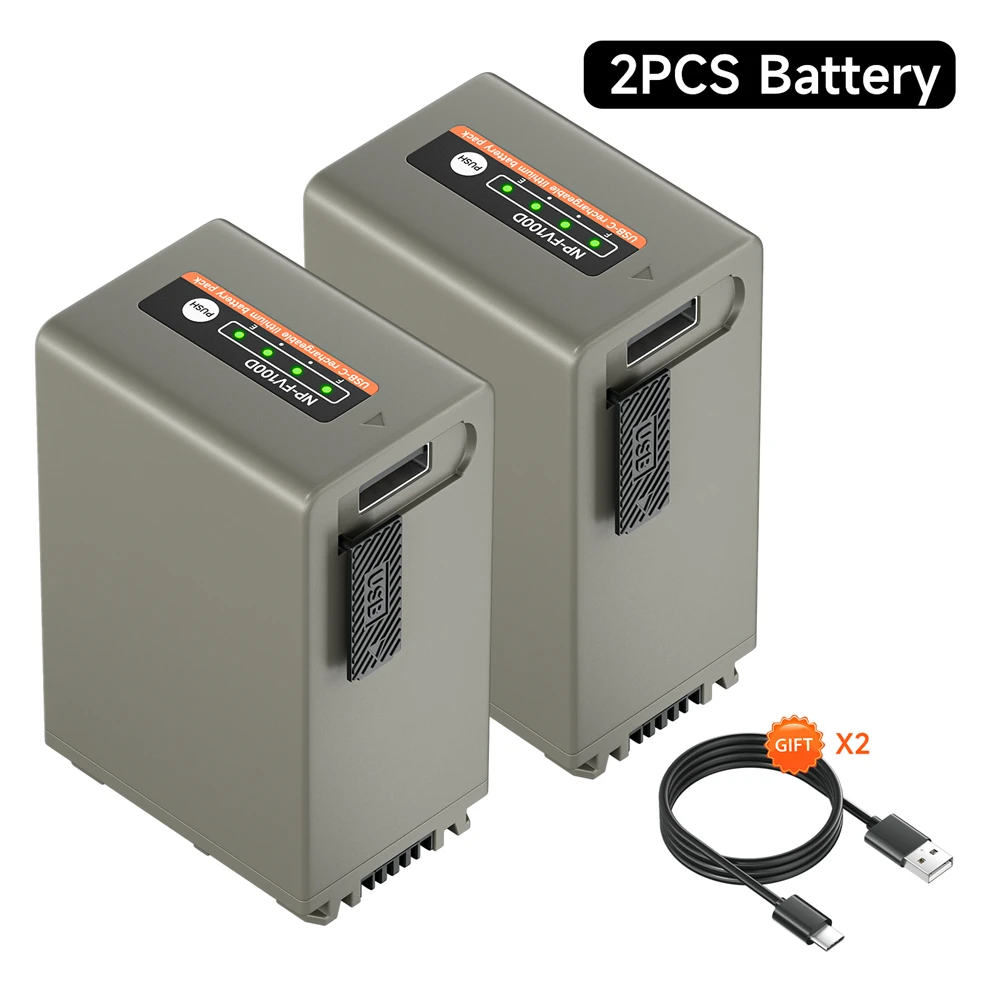 PALO NP FV100A NP-FV100 FV100 バッテリー タイプ C USB 充電入力付き