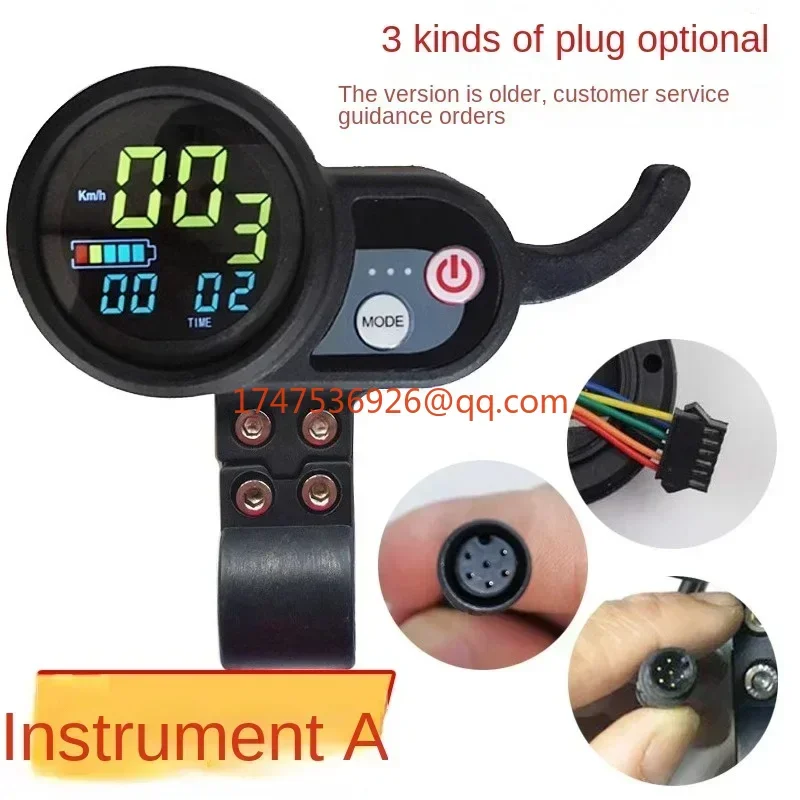 Electric scooter dashboard controller accessories throttle display