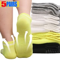 1/5 Pairs Breathable Anti Odor Sports Socks for Men Women Moisture Wicking Mesh Athletic Socks Summer Lightweight Gym Running