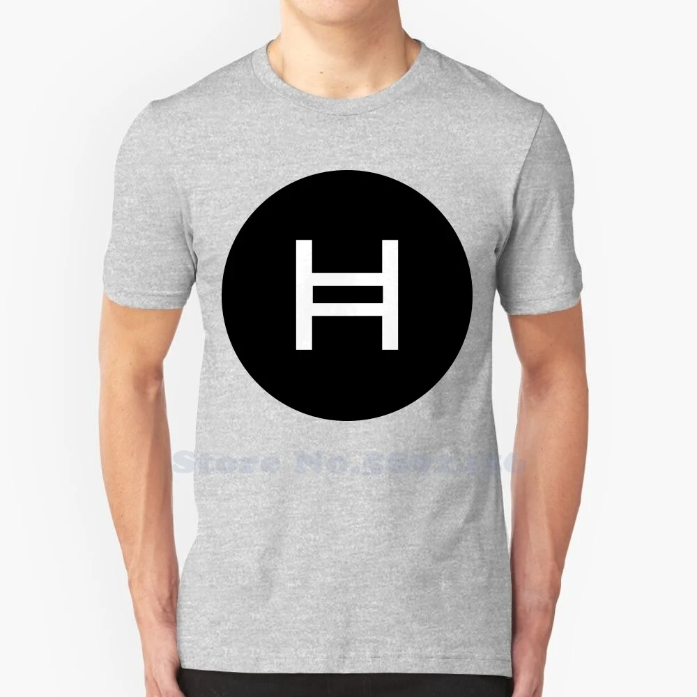 Hedera Hashgraph (HBAR) Logo High-quality T Shirts Fashion T-shirt New 100% Cotton Tee